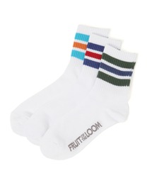 studio CLIP | 【daily CLIP】FRUIT OF THE LOOM 平編み3ラインソックス(ソックス/靴下)