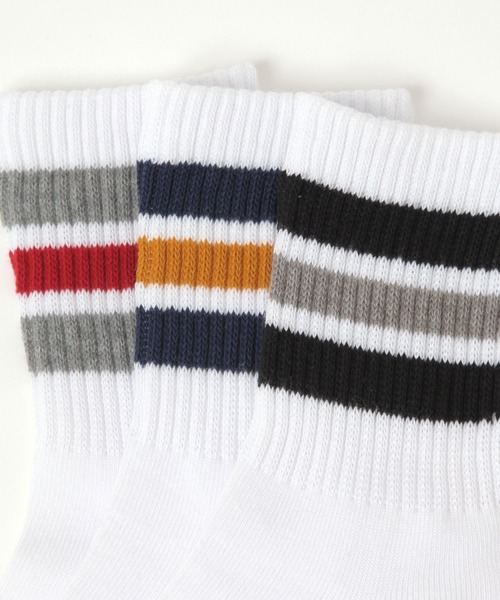 studio CLIP（スタディオクリップ）の「【daily CLIP】FRUIT OF THE LOOM 平編み3ラインソックス（ソックス/靴下・レディース・その他1/その他2/その他3・FREE）」の7枚目の写真