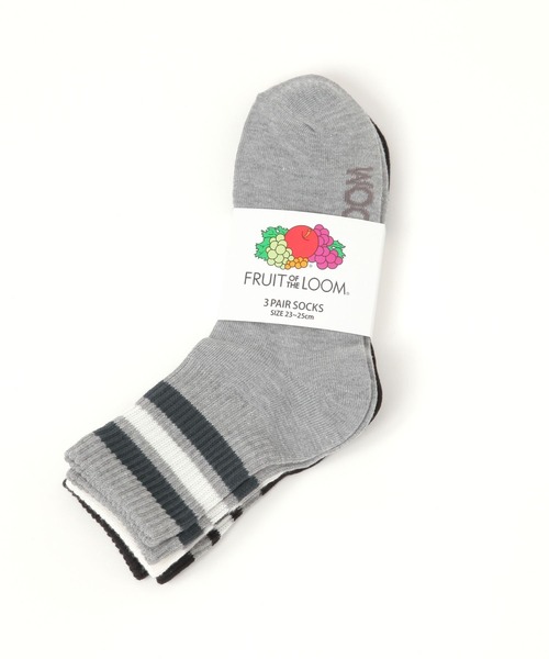studio CLIP（スタディオクリップ）の「【daily CLIP】FRUIT OF THE LOOM 平編み3ラインソックス（ソックス/靴下・レディース・その他1/その他2/その他3・FREE）」の5枚目の写真