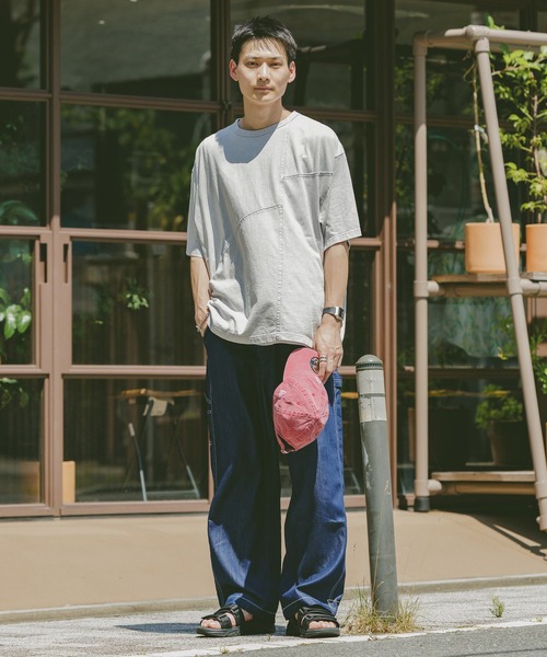 RAGEBLUE（レイジブルー）の「ヴィンテージライク/アウトシームTシャツ（Tシャツ/カットソー・メンズ・ライトグレー/ダークグレー・MEDIUM/LARGE）」の3枚目の写真