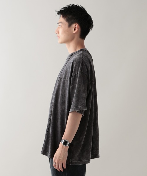 RAGEBLUE（レイジブルー）の「ヴィンテージライク/アウトシームTシャツ（Tシャツ/カットソー・メンズ・ライトグレー/ダークグレー・MEDIUM/LARGE）」の12枚目の写真