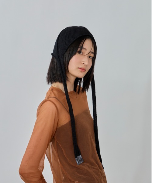 OVERRIDE(オーバーライド)の「OVERRIDE OGC KNIT BULB SHORTBONNE SG / オーバーライド(ハット・レディース・ブラック/ブルー/ベージュ・FREE)」の2枚目の写真