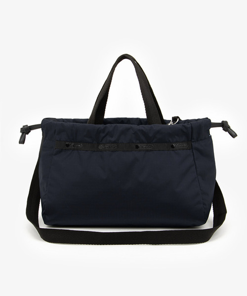 E/W CITY DRAWSTRING BAG アップタウンディープシーブルー/ブラック 