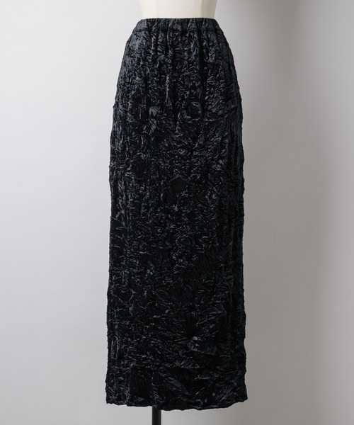 yae(ヤエ)の「Crinkle velour skirt /クリンクルベロアスカート(スカート・レディース・ブラウン/ベビーピンク/ブラック・38/36)」の16枚目の写真