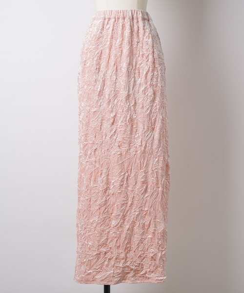 yae(ヤエ)の「Crinkle velour skirt /クリンクルベロアスカート(スカート・レディース・ブラウン/ベビーピンク/ブラック・38/36)」の15枚目の写真