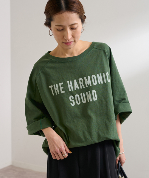 FRAMeWORK(フレームワーク)の「≪一部カラーWEB限定 / 追加≫NEWハーフスリーブロゴTEE(Tシャツ/カットソー・レディース・ホワイト/ブラック/グリーン/ブラウン・FREE)」の10枚目の写真
