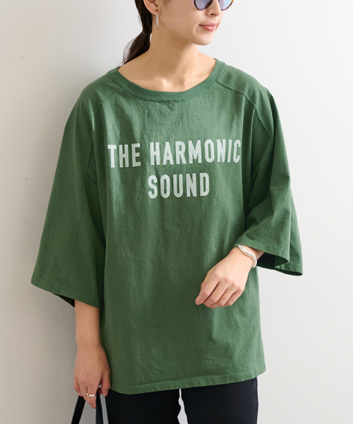 FRAMeWORK(フレームワーク)の「≪一部カラーWEB限定 / 追加≫NEWハーフスリーブロゴTEE(Tシャツ/カットソー・レディース・ホワイト/ブラック/グリーン/ブラウン・FREE)」の15枚目の写真