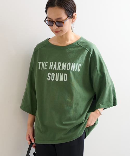 FRAMeWORK(フレームワーク)の「≪一部カラーWEB限定 / 追加≫NEWハーフスリーブロゴTEE(Tシャツ/カットソー・レディース・ホワイト/ブラック/グリーン/ブラウン・FREE)」の16枚目の写真