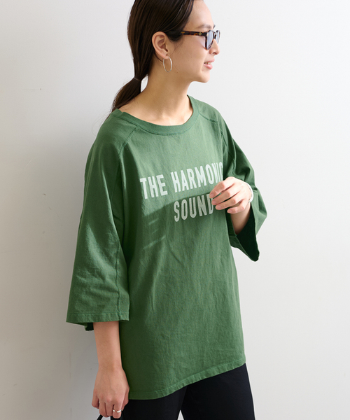 FRAMeWORK(フレームワーク)の「≪一部カラーWEB限定 / 追加≫NEWハーフスリーブロゴTEE(Tシャツ/カットソー・レディース・ホワイト/ブラック/グリーン/ブラウン・FREE)」の18枚目の写真