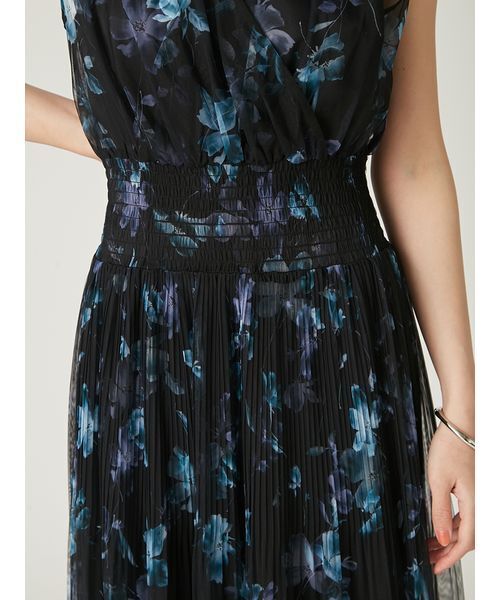 00サイズ】シアーフラワープリーツワンピース（ワンピース）｜FRAY I.D