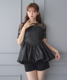 lace switching balloon tops / レースキリカエバルーントップス