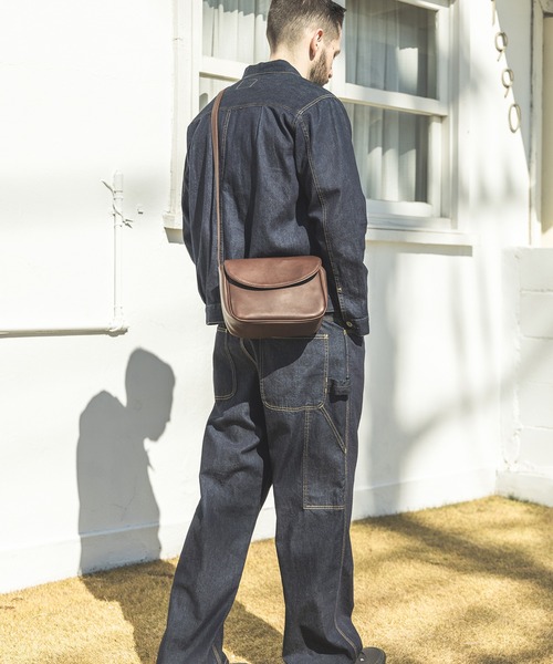 MR.OLIVE（ミスターオリーブ）の「MR.OLIVE/ミスターオリーブ IMPERMA-LEATHER / NEAT SHOULDER BAG ショルダーバッグ（ショルダーバッグ・メンズ・ブラウン/ブラック・FREE）」の19枚目の写真