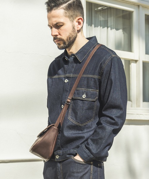 MR.OLIVE（ミスターオリーブ）の「MR.OLIVE/ミスターオリーブ IMPERMA-LEATHER / NEAT SHOULDER BAG ショルダーバッグ（ショルダーバッグ・メンズ・ブラウン/ブラック・FREE）」の18枚目の写真