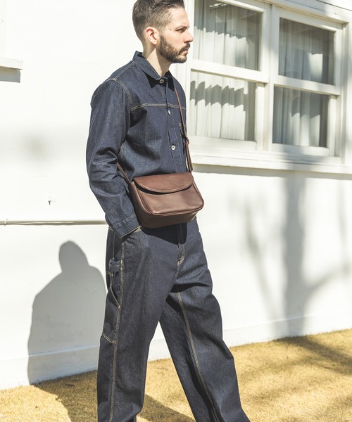 MR.OLIVE（ミスターオリーブ）の「MR.OLIVE/ミスターオリーブ IMPERMA-LEATHER / NEAT SHOULDER BAG ショルダーバッグ（ショルダーバッグ・メンズ・ブラウン/ブラック・FREE）」の21枚目の写真