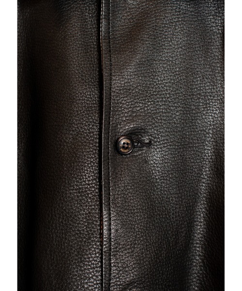 SEVESKIG(セヴシグ)の「SEVESKIG/セブシグ/LEATHER SHIRTS_SH-SV-NRS-1007(シャツ/ブラウス・メンズ・ブラック・SMALL/MEDIUM/LARGE/X-LARGE)」の3枚目の写真