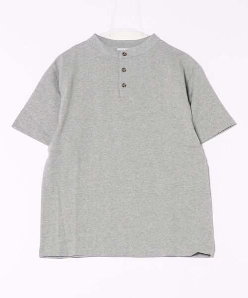 Regen Glanz（レーゲングランツ）の「henry design T-shirt/ヘンリーデザインTシャツ（Tシャツ/カットソー・メンズ・グレー/ブラック・LARGE/SMALL/MEDIUM）」の4枚目の写真