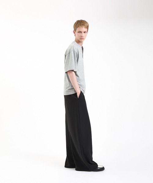 Regen Glanz（レーゲングランツ）の「henry design T-shirt/ヘンリーデザインTシャツ（Tシャツ/カットソー・メンズ・グレー/ブラック・LARGE/SMALL/MEDIUM）」の16枚目の写真