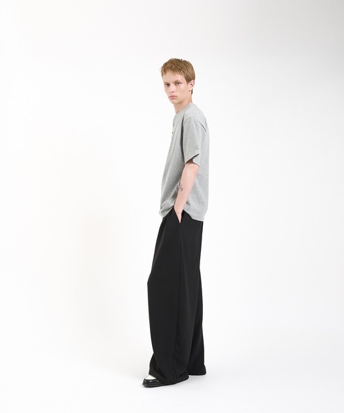 Regen Glanz（レーゲングランツ）の「henry design T-shirt/ヘンリーデザインTシャツ（Tシャツ/カットソー・メンズ・グレー/ブラック・LARGE/SMALL/MEDIUM）」の17枚目の写真