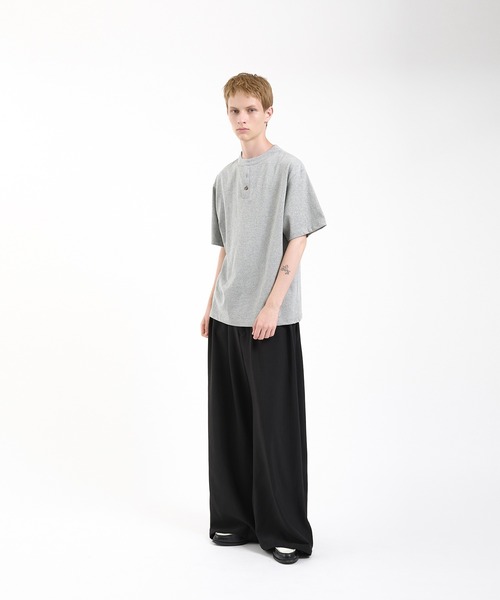 Regen Glanz（レーゲングランツ）の「henry design T-shirt/ヘンリーデザインTシャツ（Tシャツ/カットソー・メンズ・グレー/ブラック・LARGE/SMALL/MEDIUM）」の19枚目の写真