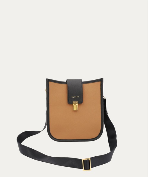 CULLNI(クルニ)の「Clasp lock Leather Mini Shoulder Bag(ショルダーバッグ・メンズ・ブルーグリーン/ブラウン系/ブラック/グレー/オフホワイト・ONESIZE)」の4枚目の写真