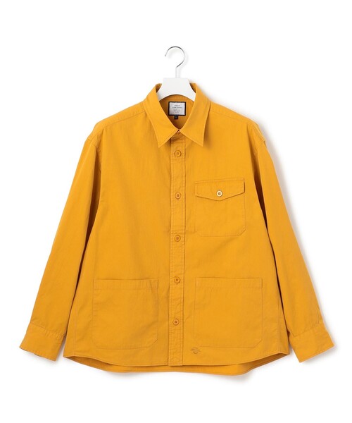J.PRESS YORK STREET（ジェイプレスヨークストリート）の「【UNISEX】カバーオール シャツアウター（シャツ/ブラウス・メンズ・イエロー系/ブラック系/カーキ系・LARGE/MEDIUM/SMALL）」の3枚目の写真