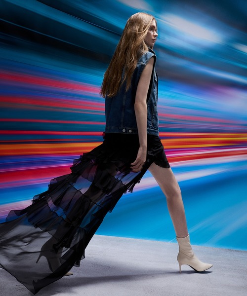 CHARLES & KEITH（チャールズ & キース）の「ポインテッドトゥ スティレットヒールアンクルブーツ（ブーツ・レディース・ブラック系その他7/ダークブラウン/オフホワイト・23.5cm/23cm/24.5cm/22.5cm/25.5cm/25cm）」の19枚目の写真