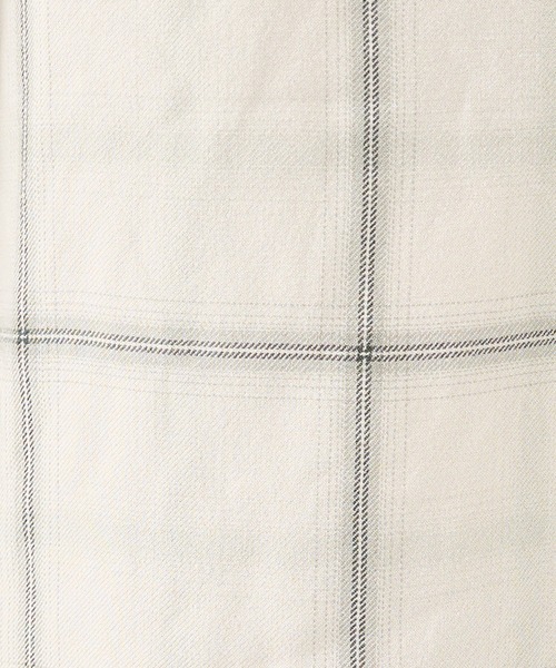 REMI RELIEF（レミレリーフ）の「【REMI RELIEF / レミレリーフ】レーヨンツイルチェックレギュラー シャツ / ユニセックス（シャツ/ブラウス・レディース・サックスブルー/オフホワイト/ブラウン/ピンク/ライトブルー・フリー）」の12枚目の写真