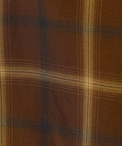 REMI RELIEF（レミレリーフ）の「【REMI RELIEF / レミレリーフ】レーヨンツイルチェックレギュラー シャツ / ユニセックス（シャツ/ブラウス・レディース・サックスブルー/オフホワイト/ブラウン/ピンク/ライトブルー・フリー）」の19枚目の写真