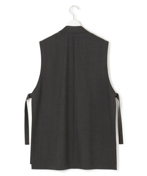 セール】【洗える】TWマットクロス テーラード ジレ（その他アウター