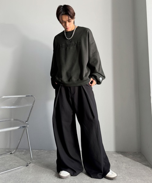 Classical Origin（クラシカルオリジン）の「【Classical Origin】刺繍カレッジロゴ裏起毛スウェット／Embroidered College Logo Fleece Sweatshirt（スウェット・メンズ・チャコール/オフホワイト・LARGE/MEDIUM/X-LARGE）」の19枚目の写真