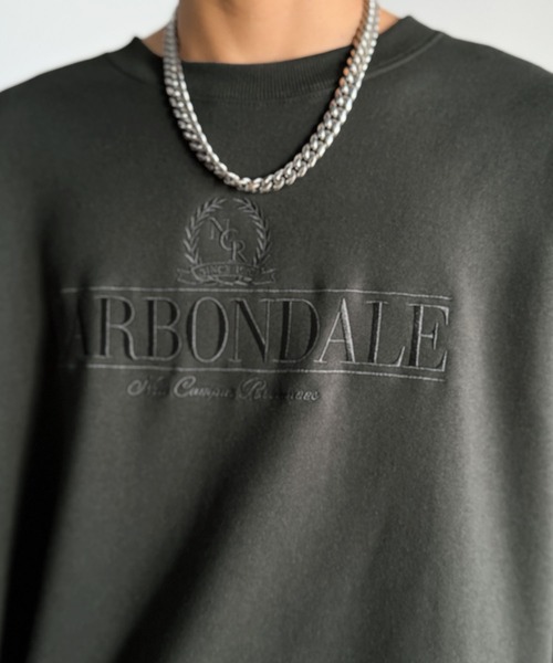 Classical Origin（クラシカルオリジン）の「【Classical Origin】刺繍カレッジロゴ裏起毛スウェット／Embroidered College Logo Fleece Sweatshirt（スウェット・メンズ・チャコール/オフホワイト・LARGE/MEDIUM/X-LARGE）」の22枚目の写真