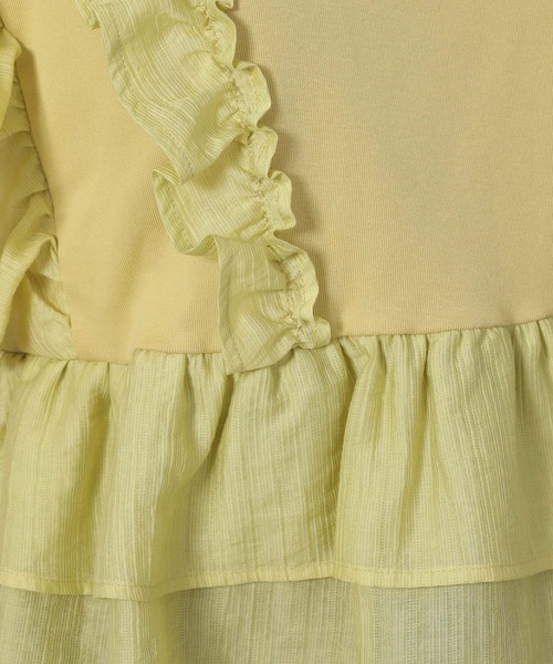 LAKOLE（ラコレ）の「フリルドッキングＴ / 588562（Tシャツ/カットソー・レディース・イエロー/アイボリー・FREE）」の22枚目の写真