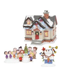 SNOOPY（スヌーピー）の「【JIM SHORE】ﾗｲﾄﾊｳｽﾋﾟｰﾅｯﾂﾊｳｽｾｯﾄ（インテリア雑貨）」