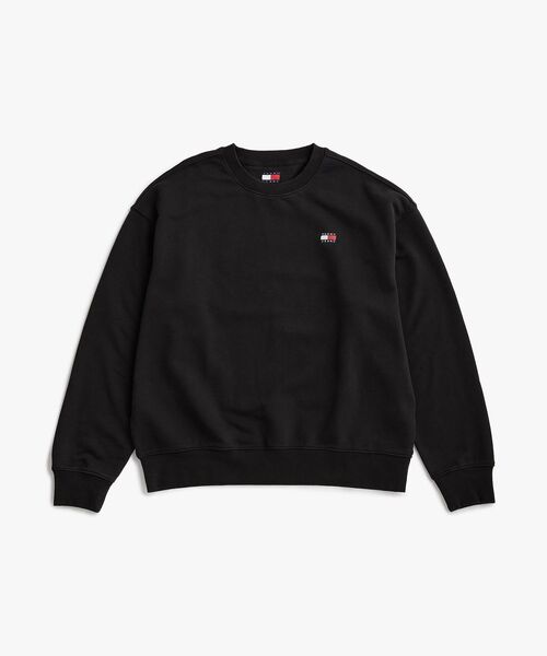 【すぐ届く】 JEANS リラックスバッジクルートレーナー リラックスバッジクルーネックトレーナー（スウェット）｜TOMMY