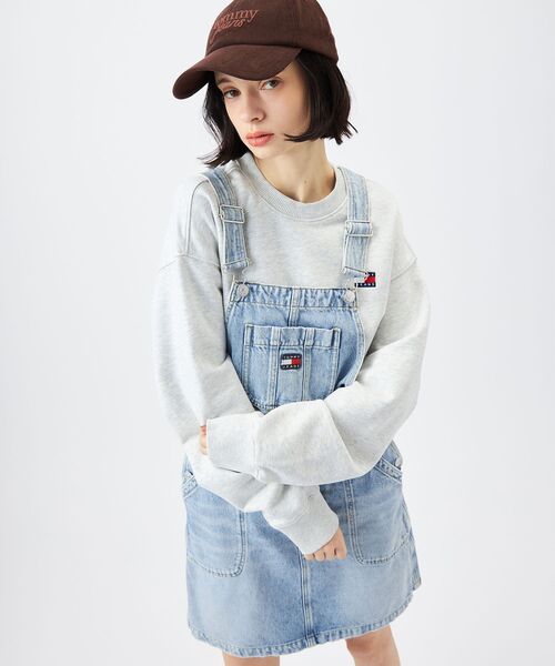 tommy jeans（トミー ジーンズ）の「リラックスバッジクルーネックトレーナー（スウェット・メンズ・ブラック/ライトグレー・X-LARGE/SMALL/LARGE/MEDIUM）」の13枚目の写真