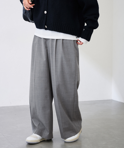 FRAMeWORK（フレームワーク）の「≪追加≫ウォッシャブルTWタックワイドパンツ（スラックス・レディース・グレー/ブラック・40/38/36/34）」の21枚目の写真