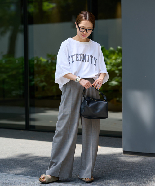 セール】≪追加≫ウォッシャブルTWタックワイドパンツ（スラックス