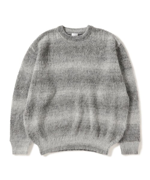 BEAMS T（ビームスティー）の「crepuscule / Mohair Mesh P/O（ニット/セーター・メンズ・シルバー・M/L/XL）」の2枚目の写真