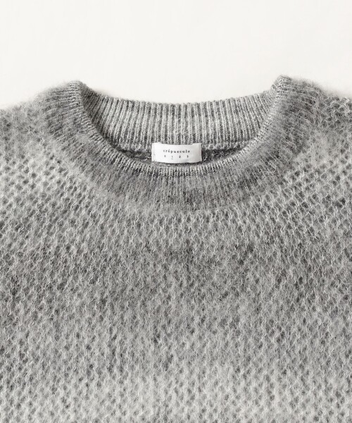 BEAMS T（ビームスティー）の「crepuscule / Mohair Mesh P/O（ニット/セーター・メンズ・シルバー・M/L/XL）」の3枚目の写真