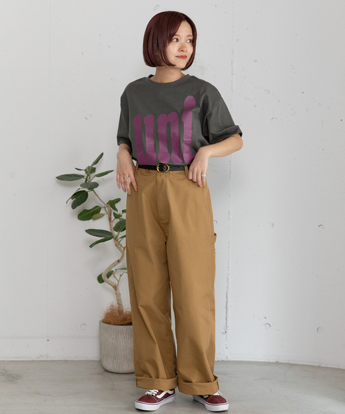 POU DOU DOU（プードゥドゥ）の「ペインターパンツ（その他パンツ・レディース・グリーン/ブルー系/ダークベージュ・M）」の6枚目の写真