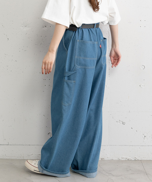 POU DOU DOU（プードゥドゥ）の「ペインターパンツ（その他パンツ・レディース・グリーン/ブルー系/ダークベージュ・M）」の19枚目の写真