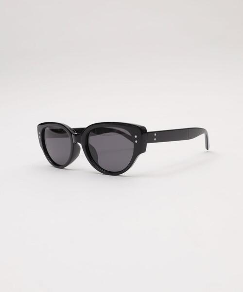 WEGO（ウィゴー）の「WEGO/レトロオーバルフォールディングアイウェア（サングラス・レディース・ワイン/ブラック・FREE）」の2枚目の写真