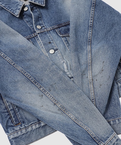 MASU（エムエーエスユー）の「MB DENIM JACKET USED（デニムジャケット・メンズ・インディゴブルー/ブラック・48/46）」の8枚目の写真