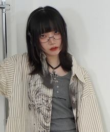 Never mind the XU / Chikashitsu+(ネバーマインド ザ エックスユー / チカシツプラス)の【Nerd out XU】under rim eye wear / 【ナードアウトエックスユー】アンダーフレームリムレスメガネ(メガネ)