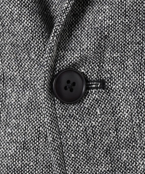 Grand PARK（グランドパーク）の「BROOKLYN OVERALL＜ブルックリンオーバーオール＞ホームスパンジャケット（テーラードジャケット・メンズ・グレー/チャコールグレー・LARGE/MEDIUM）」の6枚目の写真