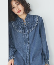 SOMETHING（サムシング）の「SOMETHING/サムシング/フリルビッグカラー