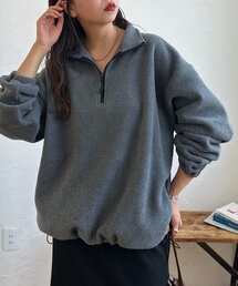 予約商品】「ハーフジップ」に該当するグレー/灰色系のメンズ