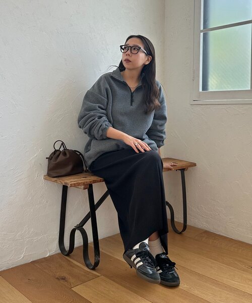 セール】【ユニセックス】フリースハーフジップ（その他アウター