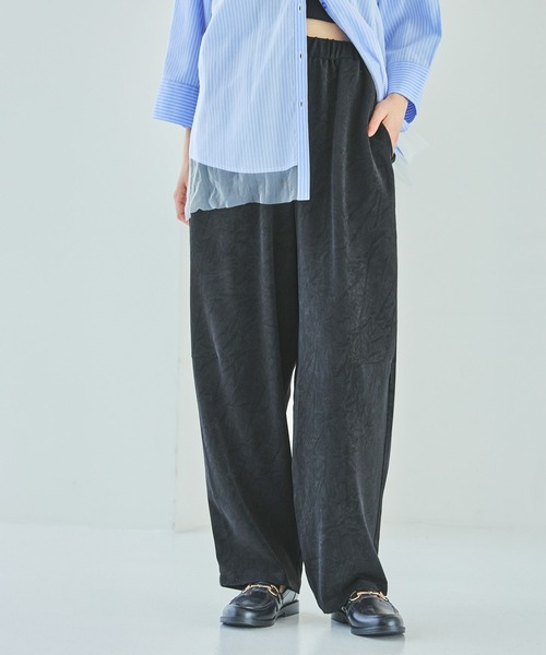 LAKOLE（ラコレ）の「フィブリルイージーパンツ / 580006（その他パンツ・レディース・ブラック/ブラウン/パープル・FREE）」の2枚目の写真