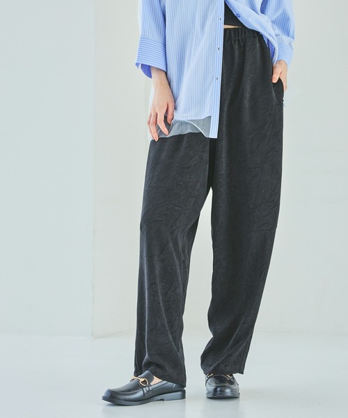 LAKOLE（ラコレ）の「フィブリルイージーパンツ / 580006（その他パンツ・レディース・ブラック/ブラウン/パープル・FREE）」の8枚目の写真